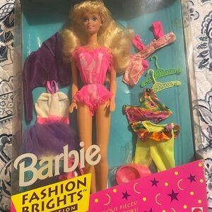 Barbie Fashion Brights Doll with Pink and Purple Outfits